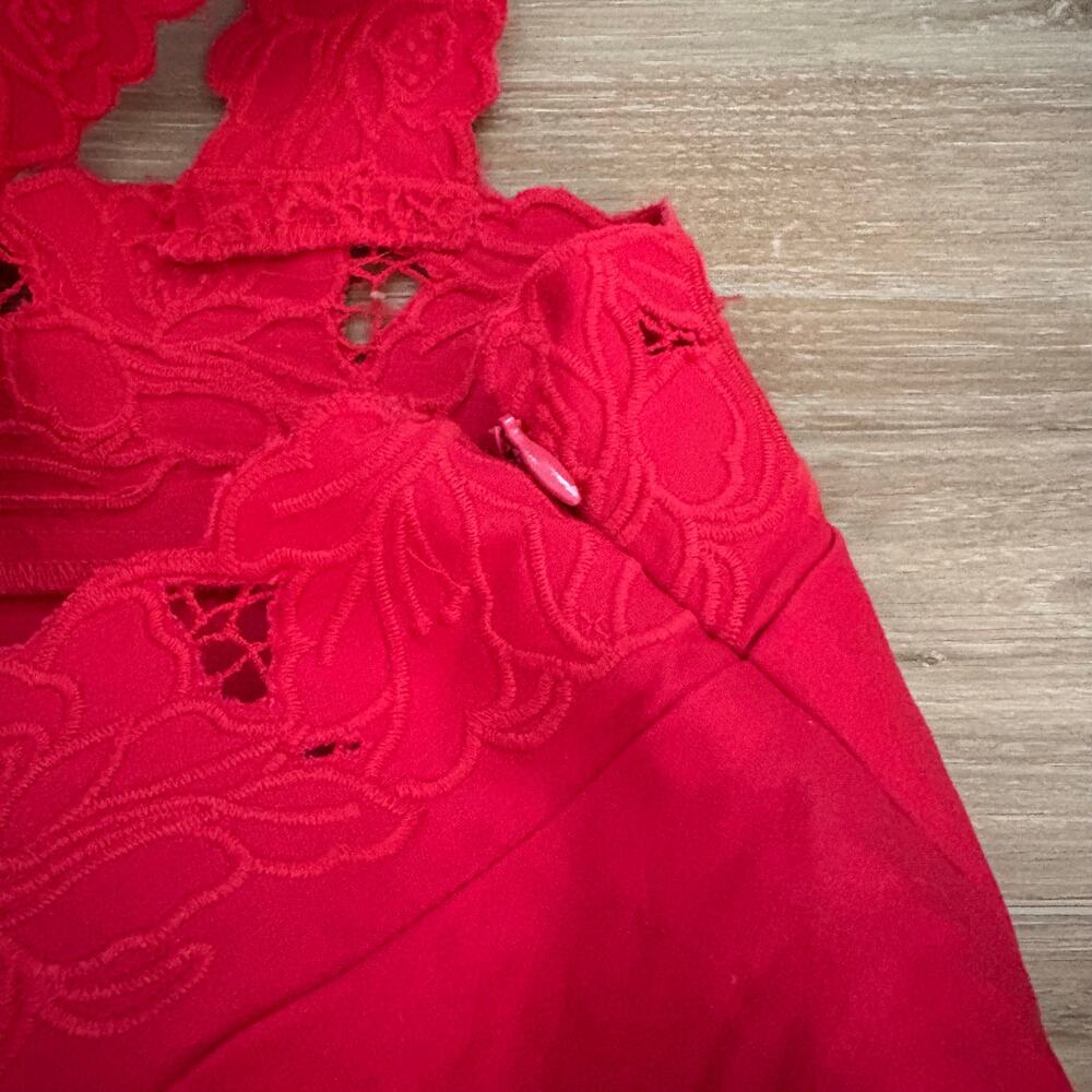 J. Crew Ondine Mini Dress Double Cotton Poplin Passion Rouge XS - Picture 5 of 11